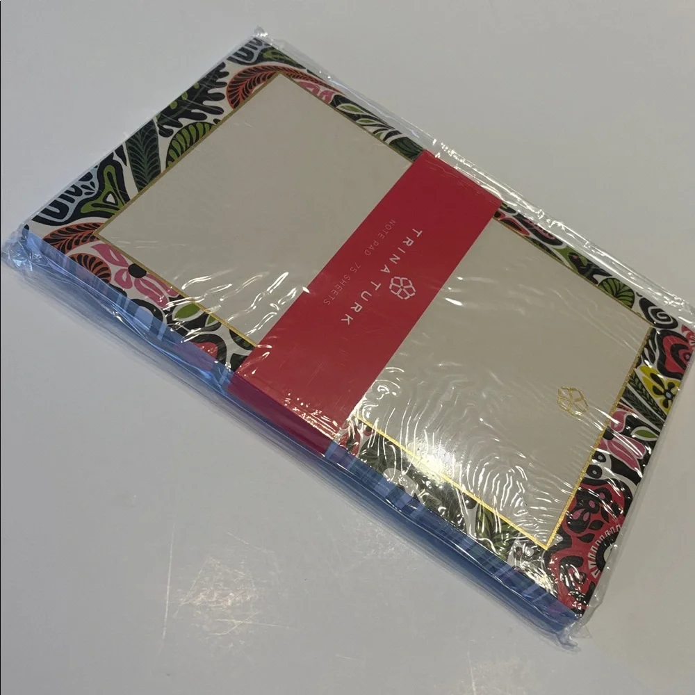 Trina Turk Hard Cover Spiral Bound Notebook and Notepad Bundle